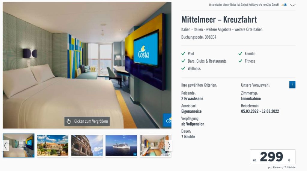Mittelmeer Kreuzfahrt