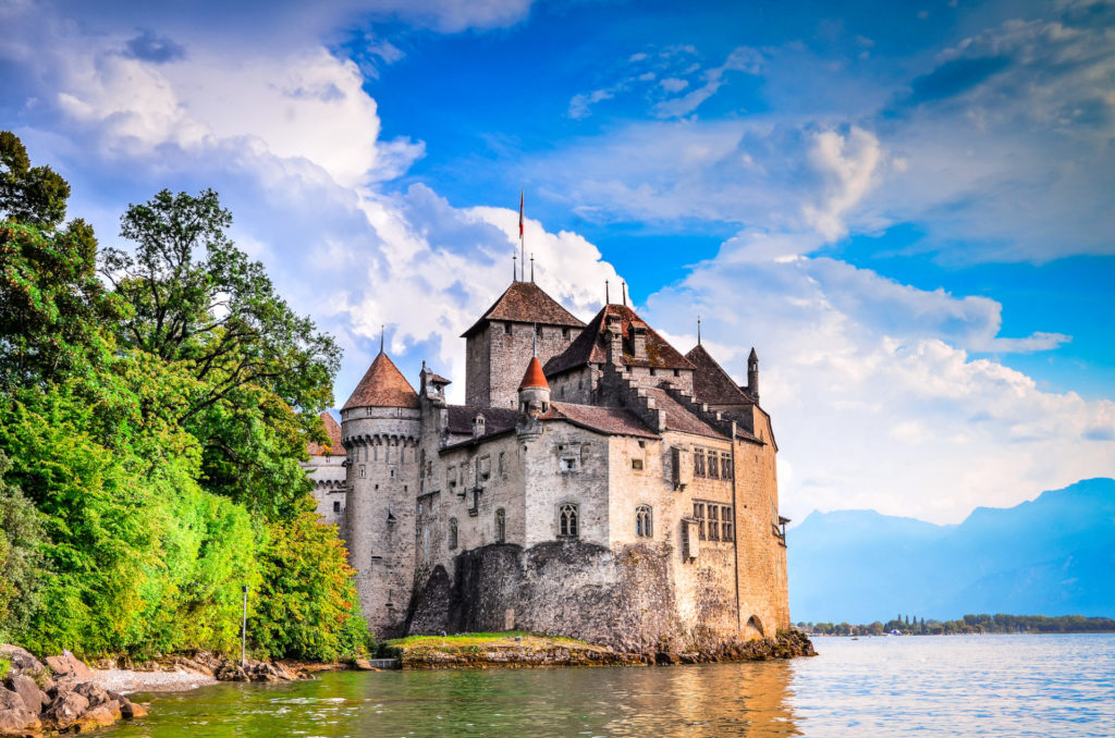 Schweiz, Schloss Chillon bei Montreux
