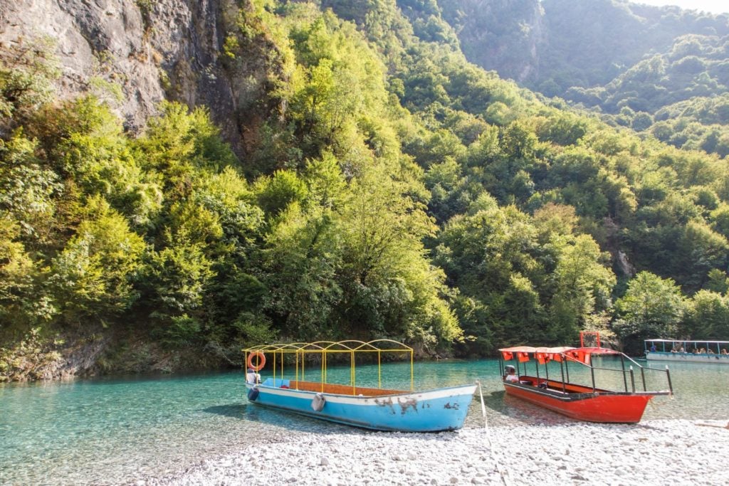 Albanien, Fluss Shala, Bootstour
