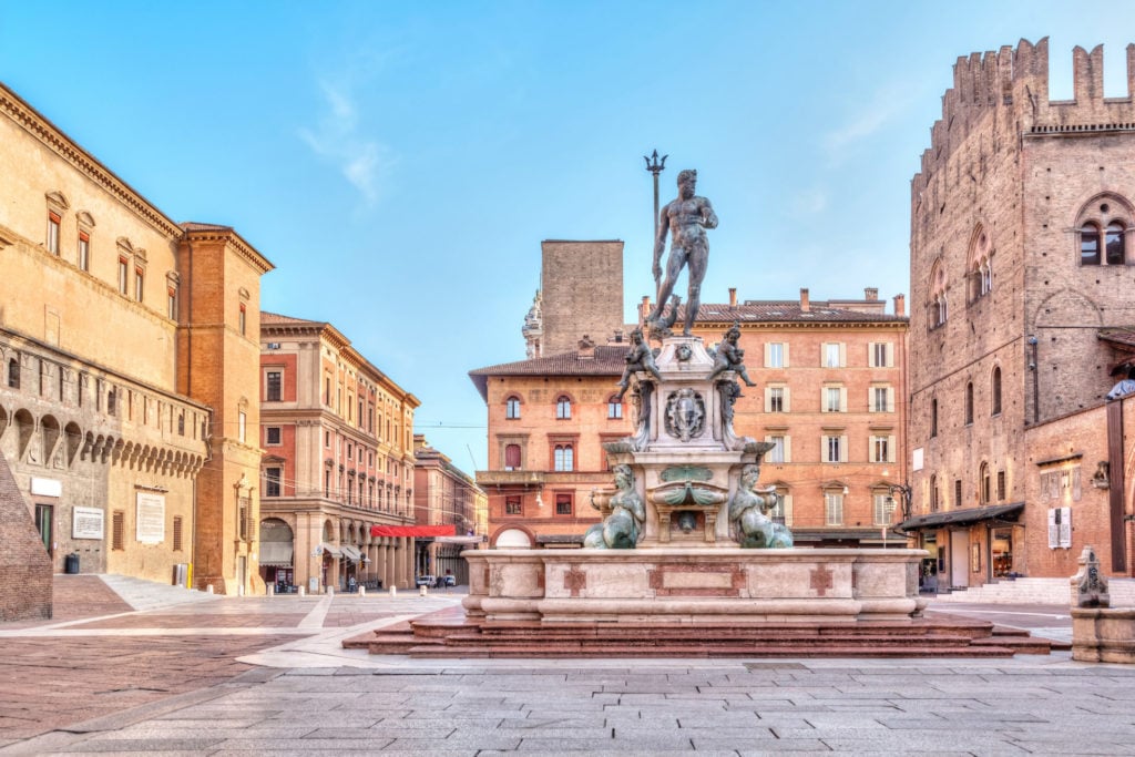 Italien, Bologna, Neptunbrunnen