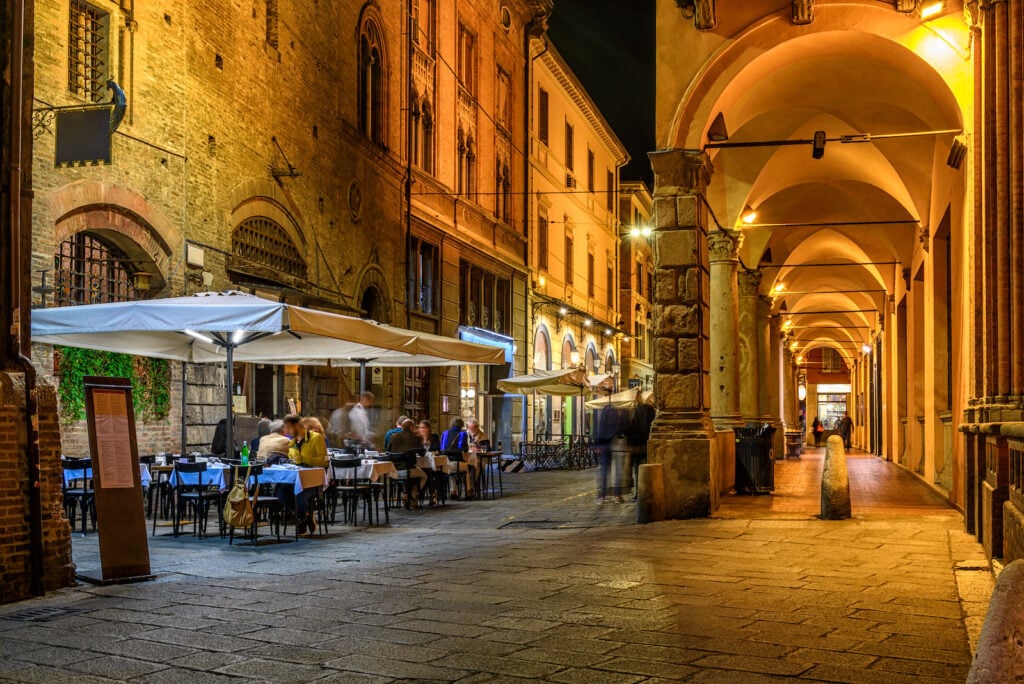 Italien, Bologna, Altstadt, Arkaden