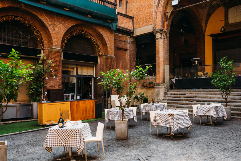 Italien, Bologna, Altstadt, Restaurant