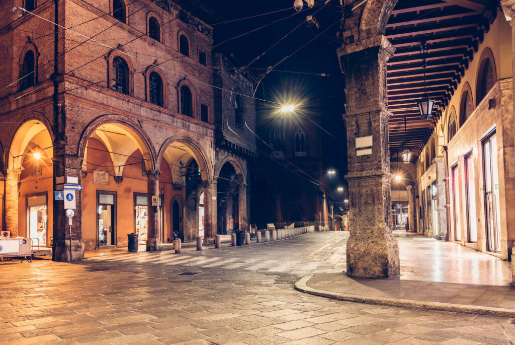 Italien, Bologna, Nacht