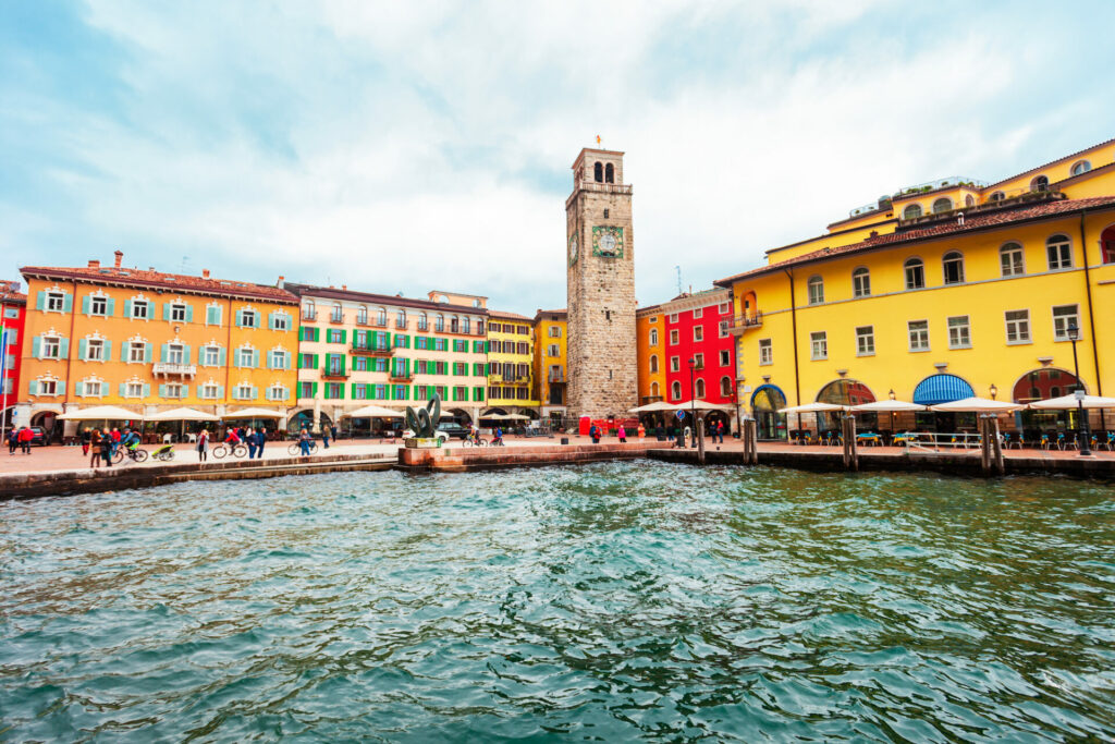 Italien, Gardasee, Stadtturm Torre Apponale in Riva del Garda