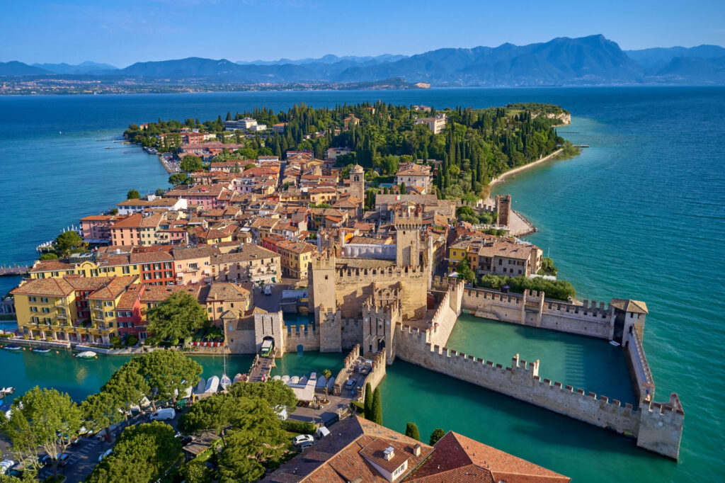 Italien, Gardasee, Wasserburg Sirmione