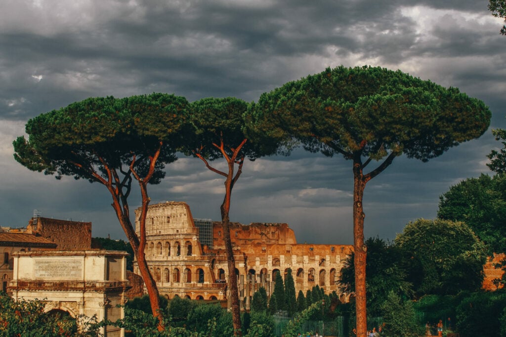 Italien, Rom, Kolosseum, Palentin Hügel