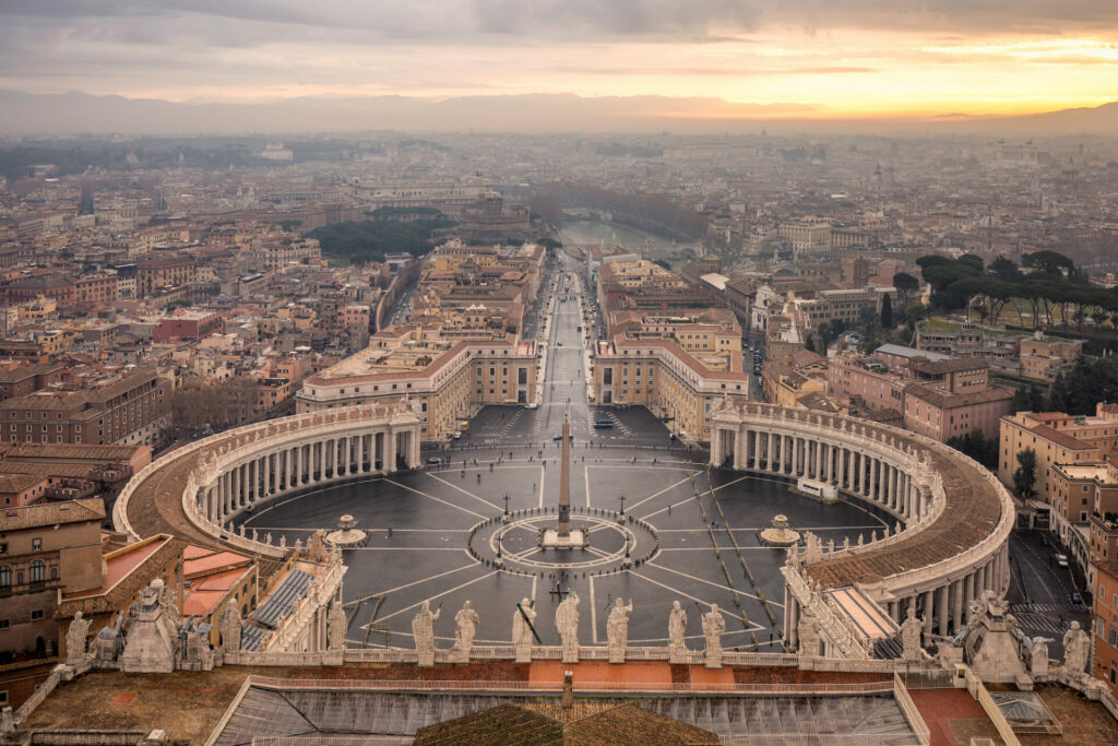 Italien, Rom, Petersdom Kuppel