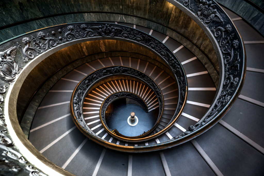 Italien, Rom, Vatikanische Museen, Spiraltreppe