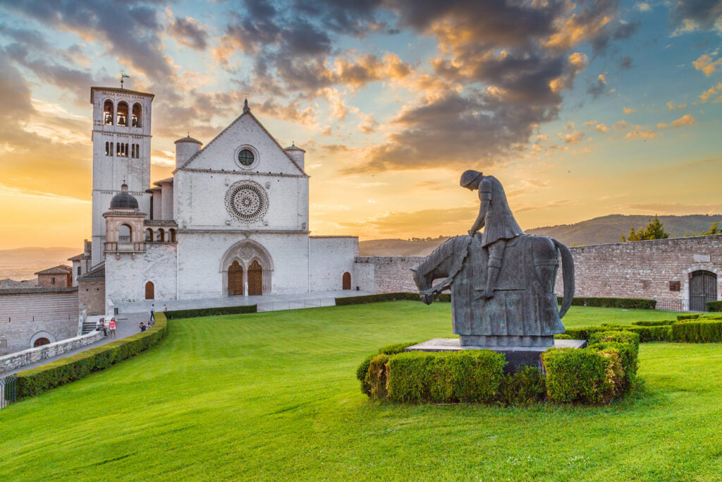 Italien, Umbrien, Assisi, Basilika San Francesco