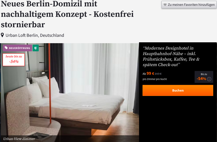 Berlin Hotelschnäppchen