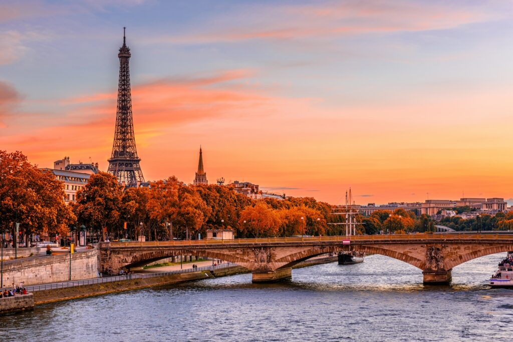 Frankreich, Paris, Sonnenuntergang