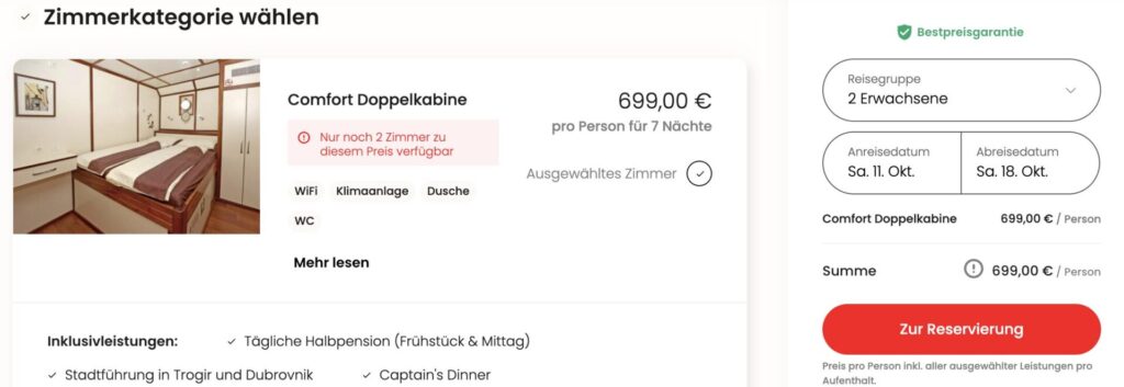 Kroatien Kreuzfahrt