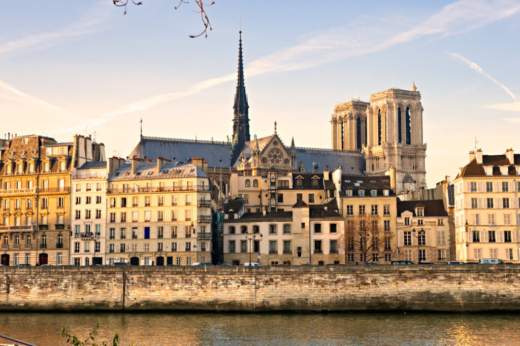 Paris, Blick auf die Kathedrale Notre-Dame de Paris