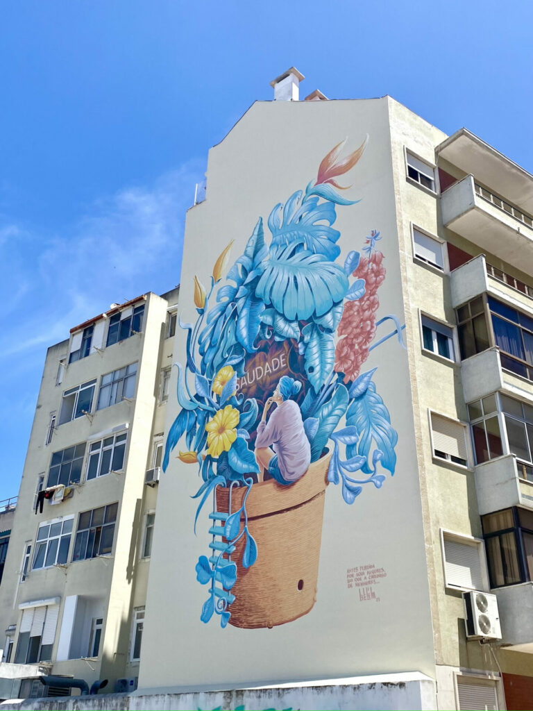 Portugal, Lissabon, Kunst im Stadtviertel Alfama