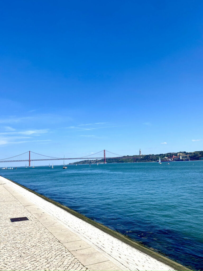 Portugal, Lissabon, Belém, Aussicht über den Fluss Tejo