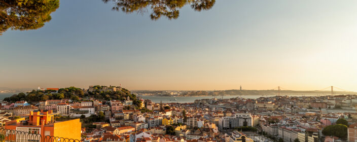 Portugal, Lissabon, Stadtteil Graça, Punkt Miradouro da Senhora do Monte