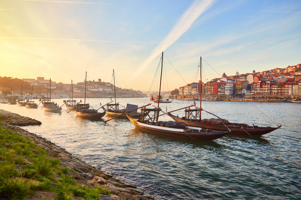 Portugal, Porto, Holzboote Rabelos