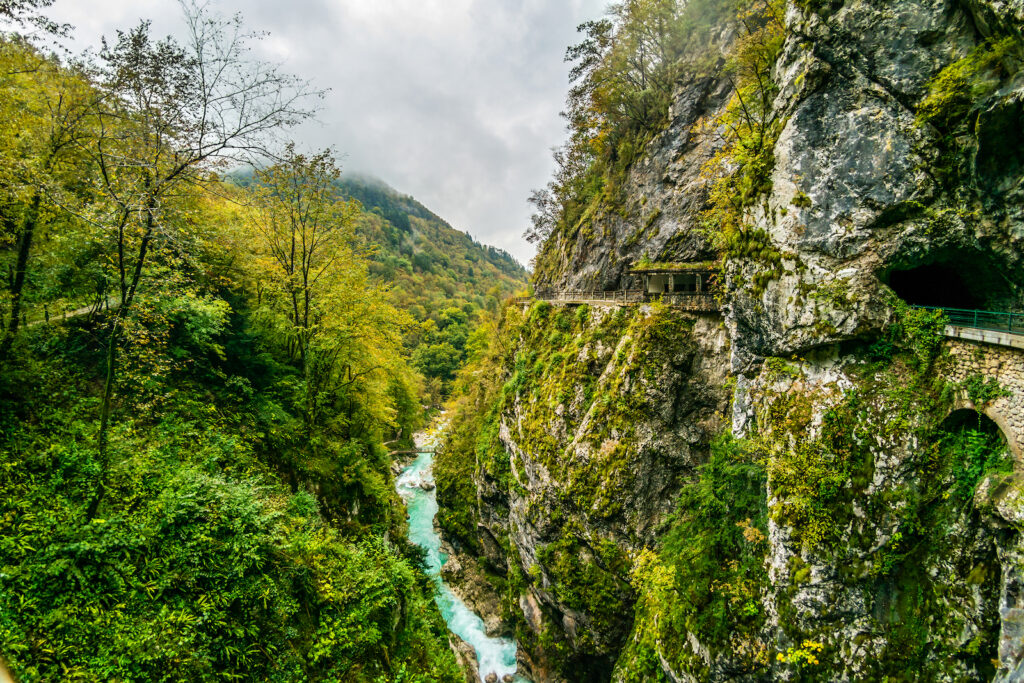 Slowenien, Schlucht Tolmin Gorges