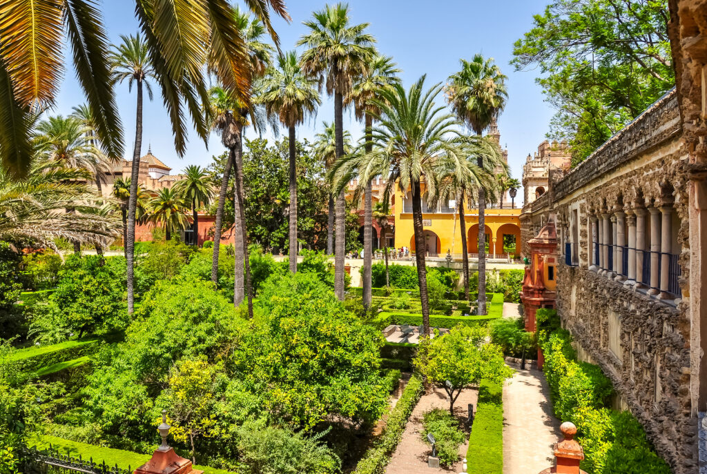 Spanien, Sevilla, Gartenanlage im Palast Alcazar