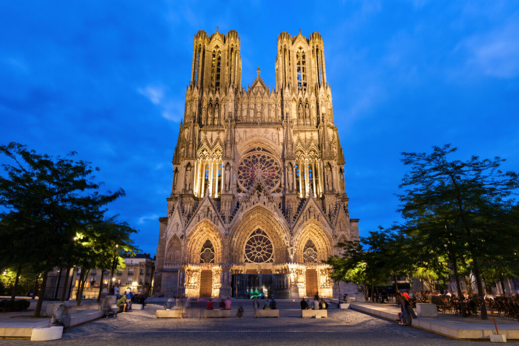 Frankreich, Champagne, Imposante Kathedrale von Reims