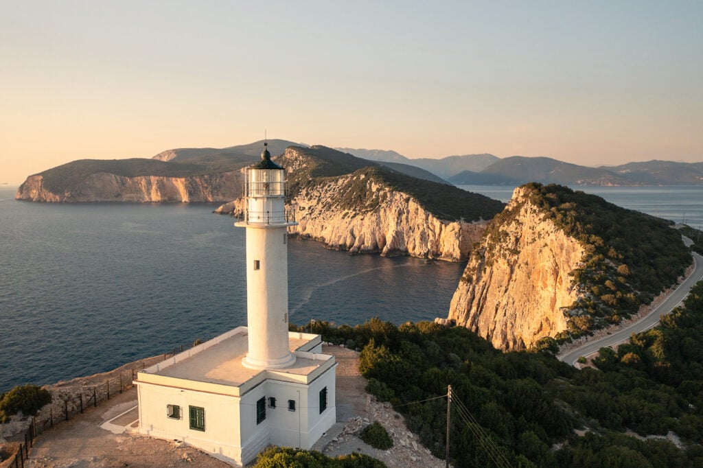 Griechenland, Lefkada, Kap Doukato, Leuchtturm