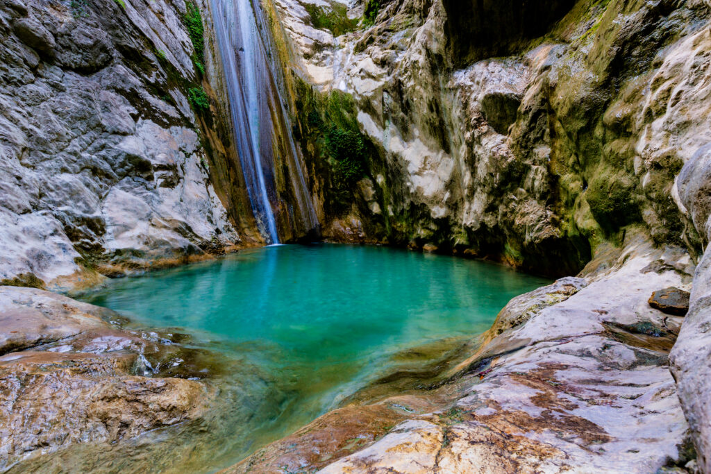 Griechenland, Lefkada, Wasserfall Nidri