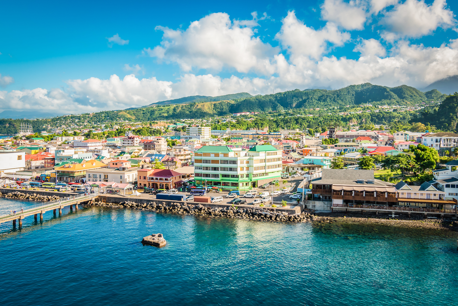Karibik, Dominica, Stadt Roseau