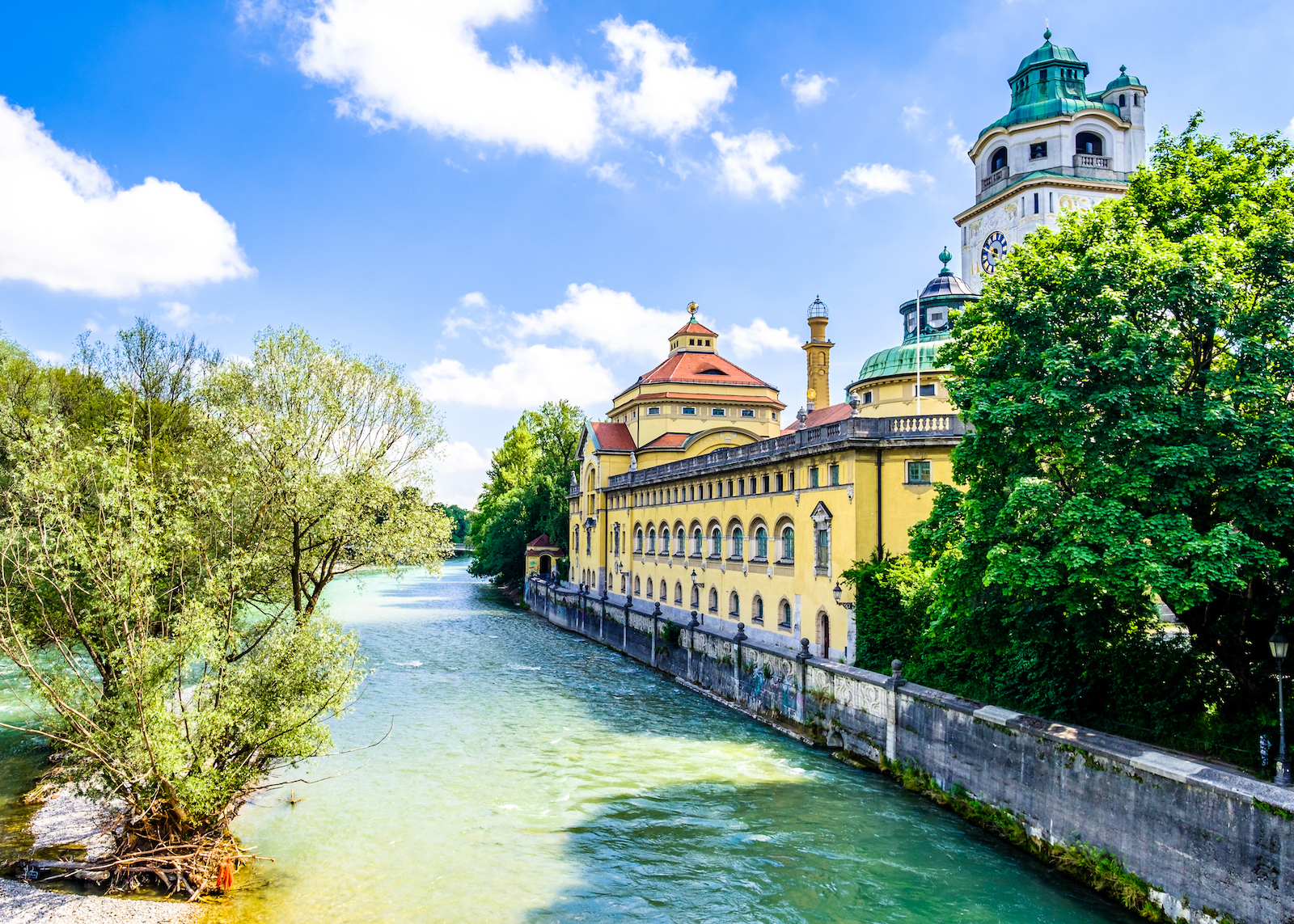 Deutschland, München, Isar, Müller’sches Volksbad