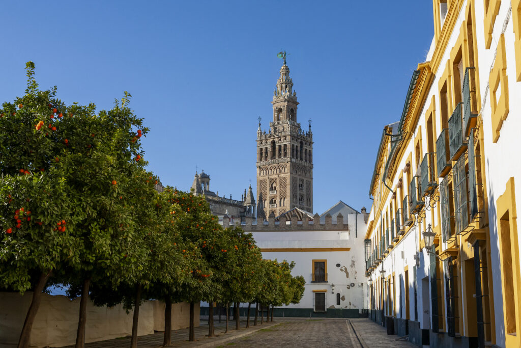 Spanien, Kathedrale von Sevilla mit Turm Giralda