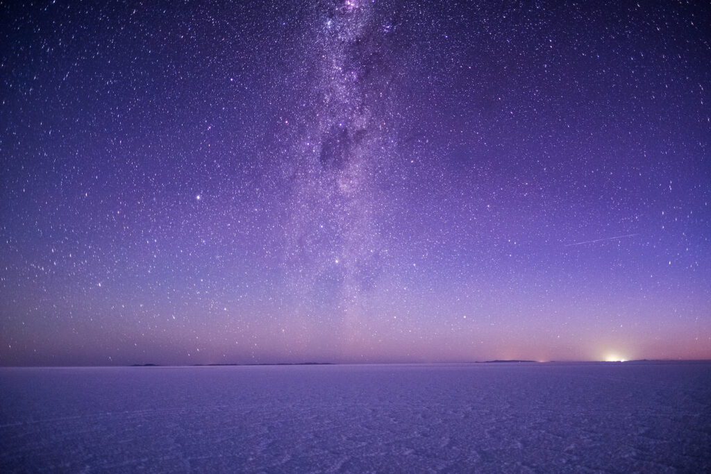 Bolivien, Sterne über der Salzwüste Salar de Uyuni