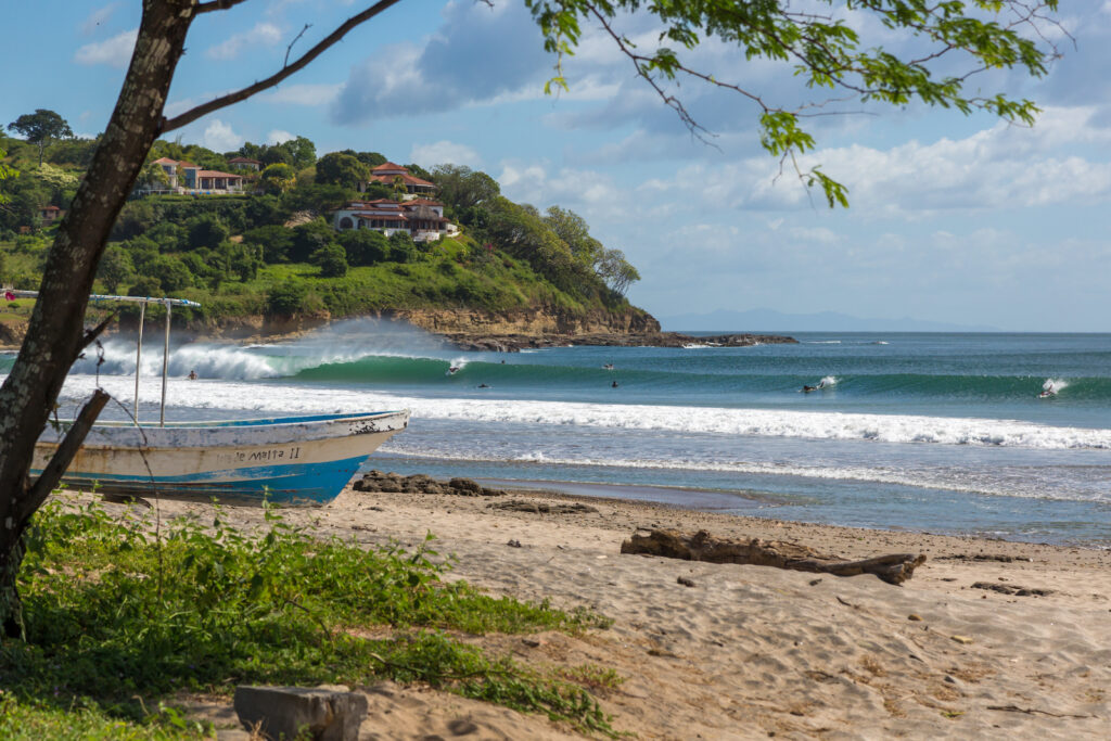 Nicaragua, Surfen am Playa Maderas