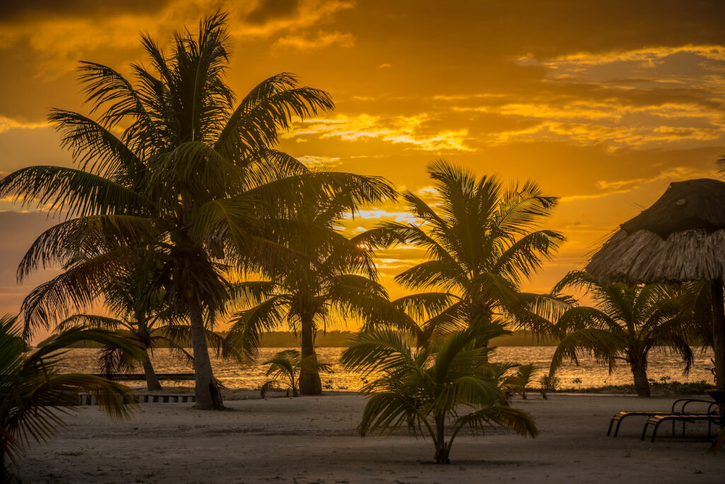 Belize, Sonnenuntergang