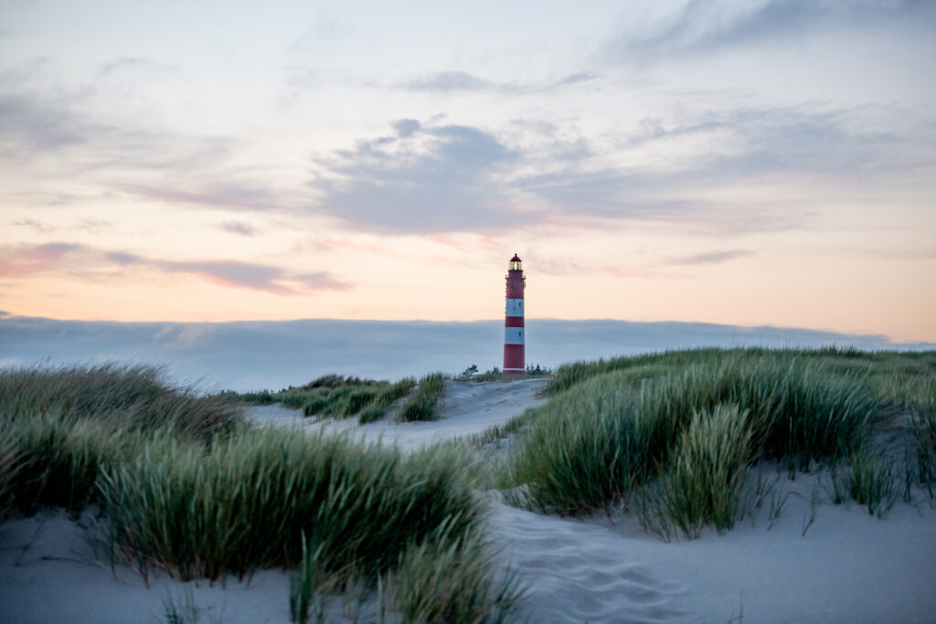 Deutschland, Nordsee, Leuchtturm auf der Insel Amrum