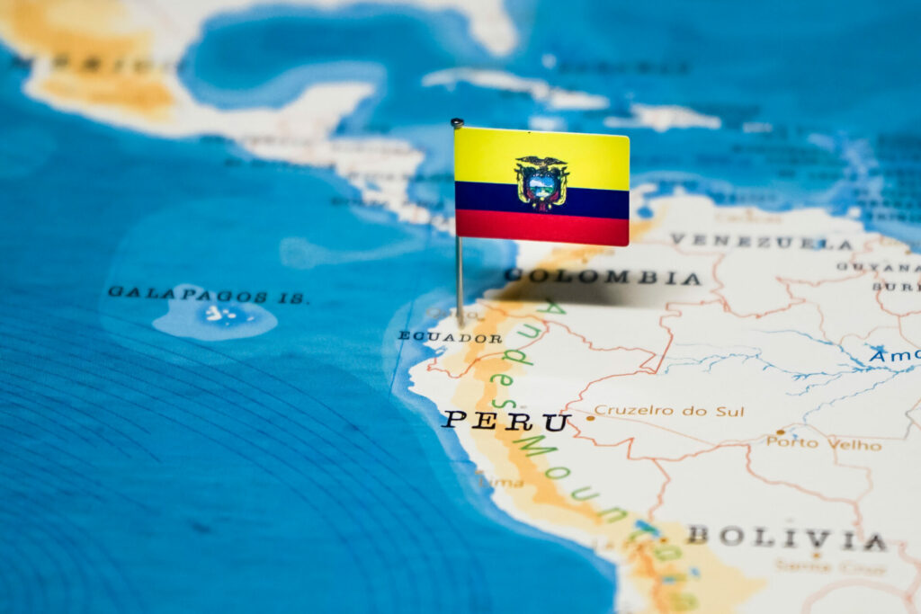 Ecuador und seine Nachbarländer