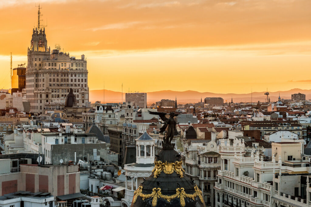 Spanien, Madrid, Aussichten von der Dachterrasse des Círculo de Bellas Artes