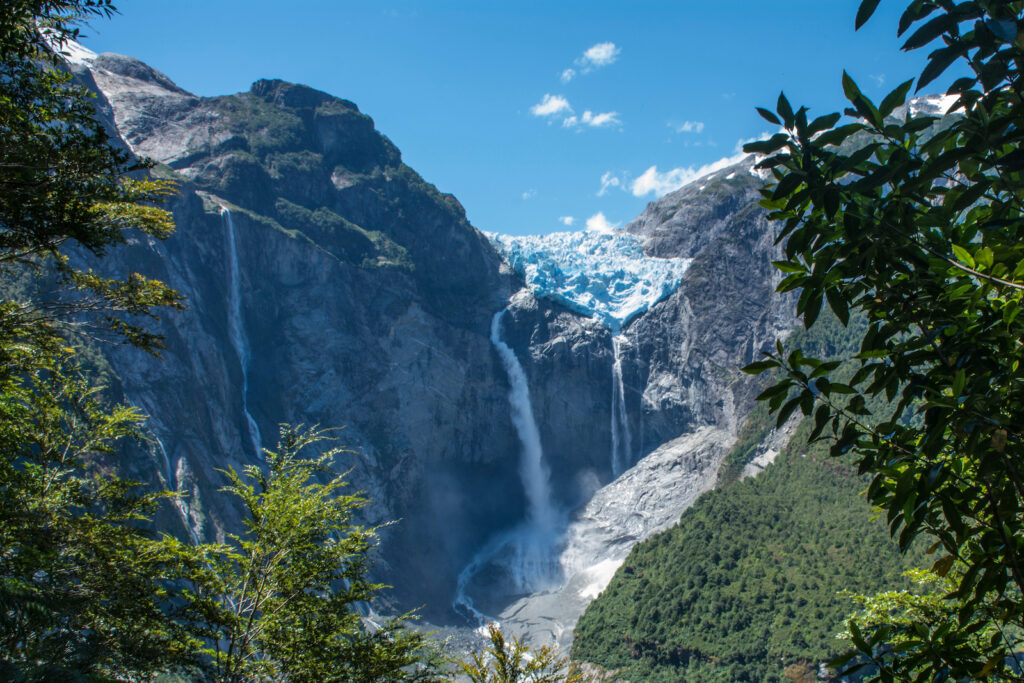 Chile, Nationalpark Queulat, Hängende Gletscherfälle Ventisquero Colgante