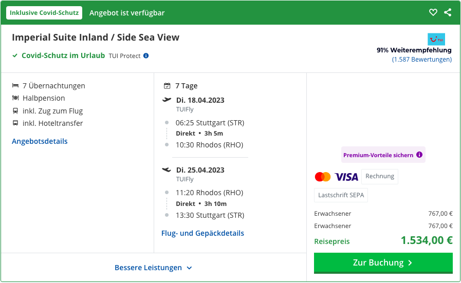 Griechenland Luxusurlaub