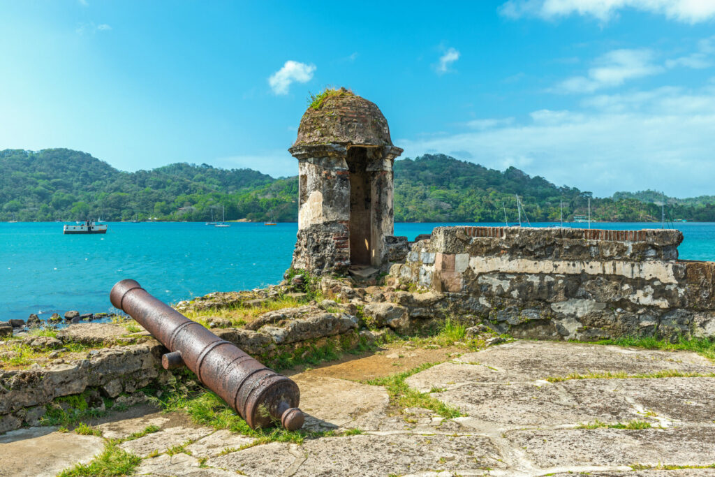 Panama, Kanonen, Ruinen, Kolonialzeit