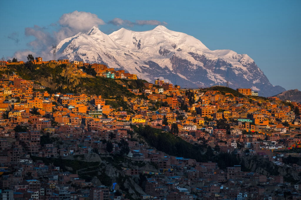 Bolivien, La Paz, Berg Illimani