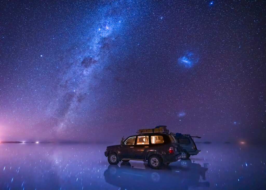 Bolivien, Salar de Uyuni, Sternenhimmel
