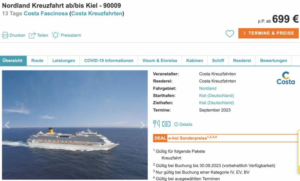 Nordeuropa Kreuzfahrt