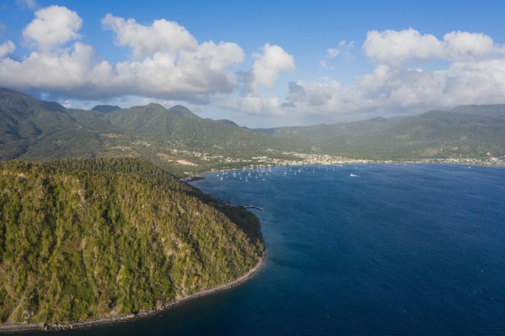 Dominica, Bucht Prince Rupert Bay bei der Küstenstadt Portsmouth