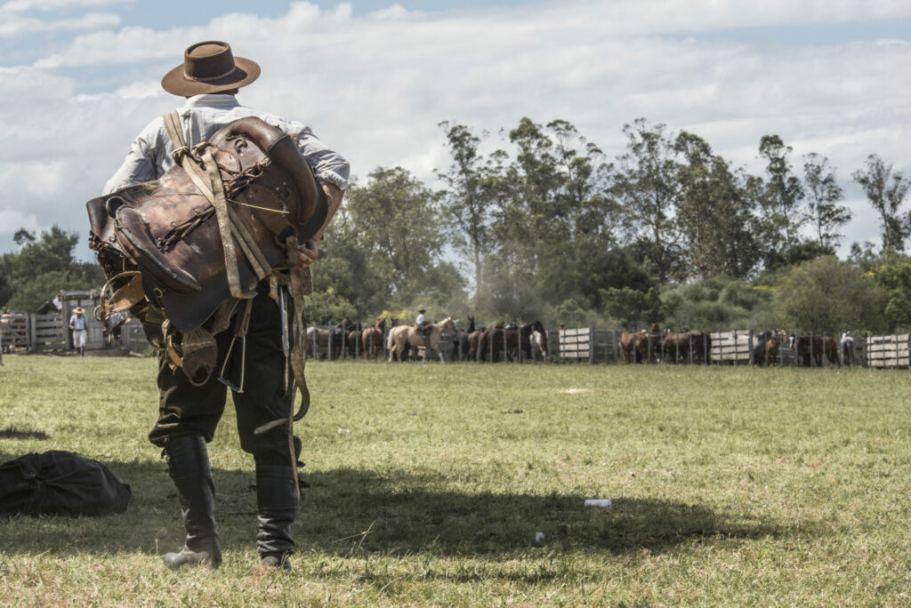 Traditionelle Cowboys werden Gaucho genannt und kommen in Uruguay sehr häufig vor 