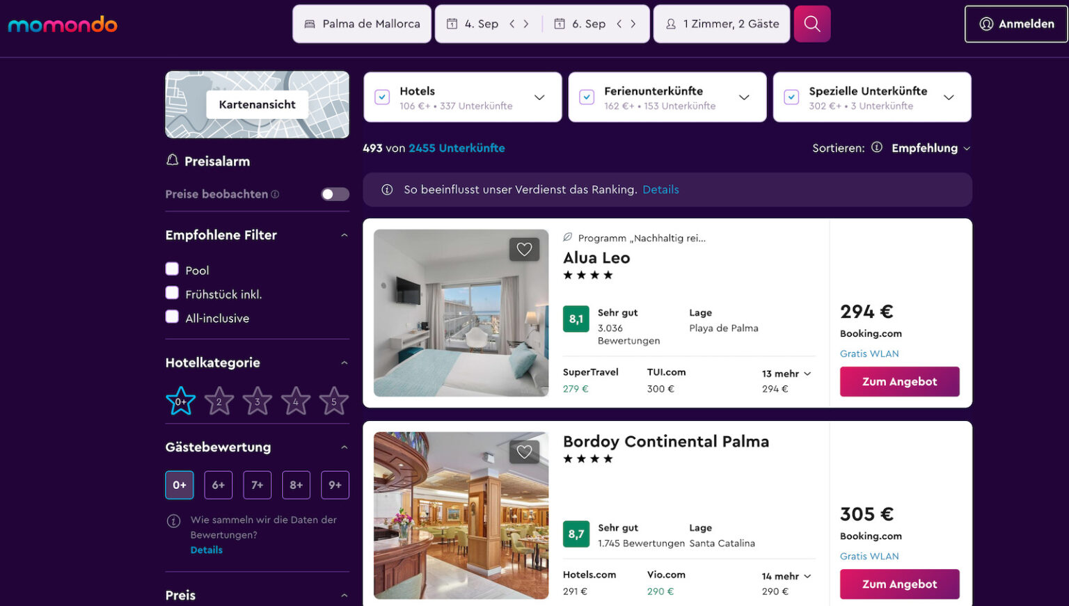 momondo - Informationen, Erfahrungen und Angebote (2026)