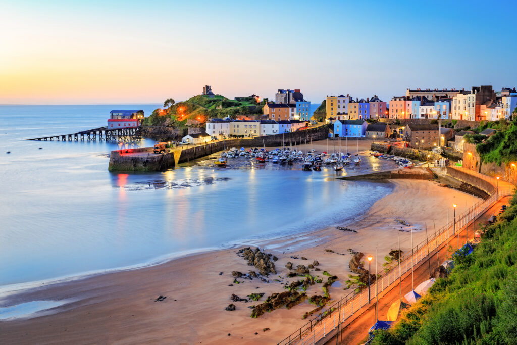 Wales, Grafschaft Pembrokeshire, Hafen Tenby