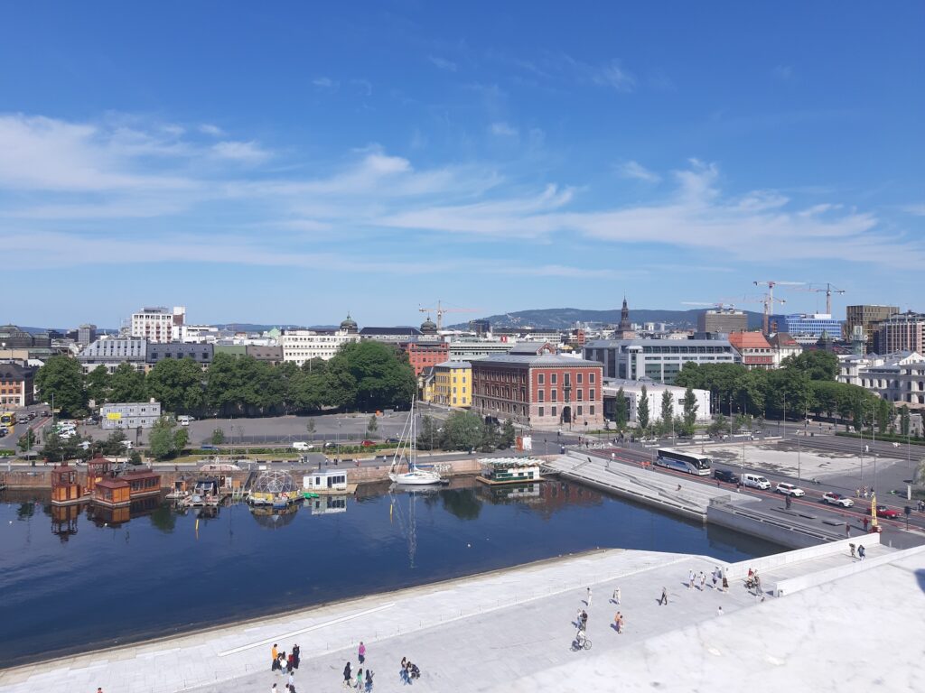 Norwegen, Oslo, Aussicht vom Opernhaus