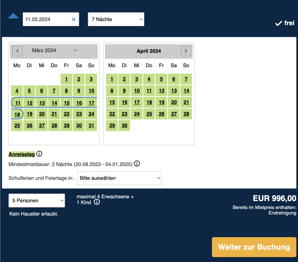 Hausboot an der Ostsee