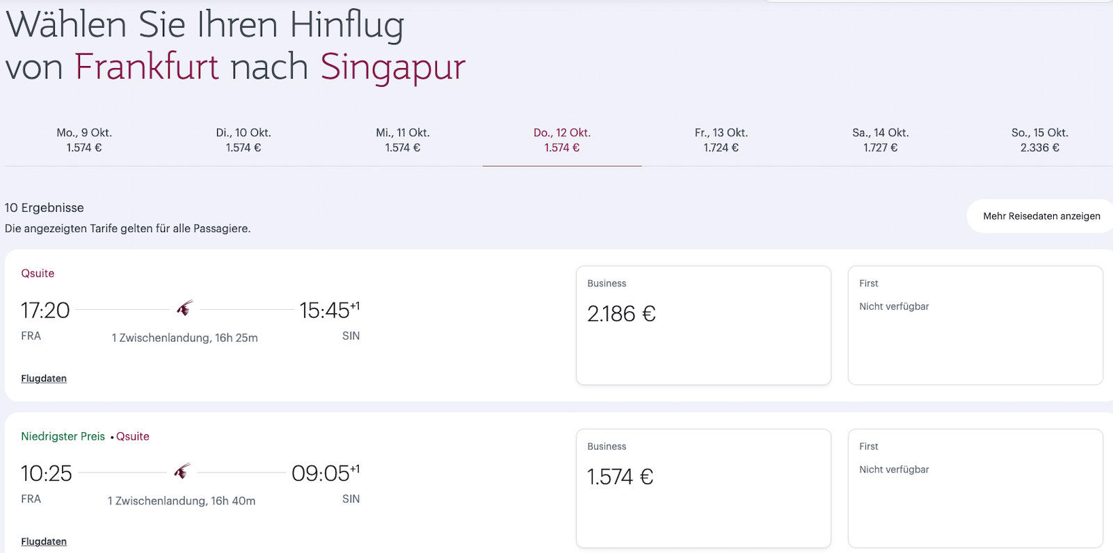 Qatar Airways Angebote, Erfahrungen & Informationen 2025