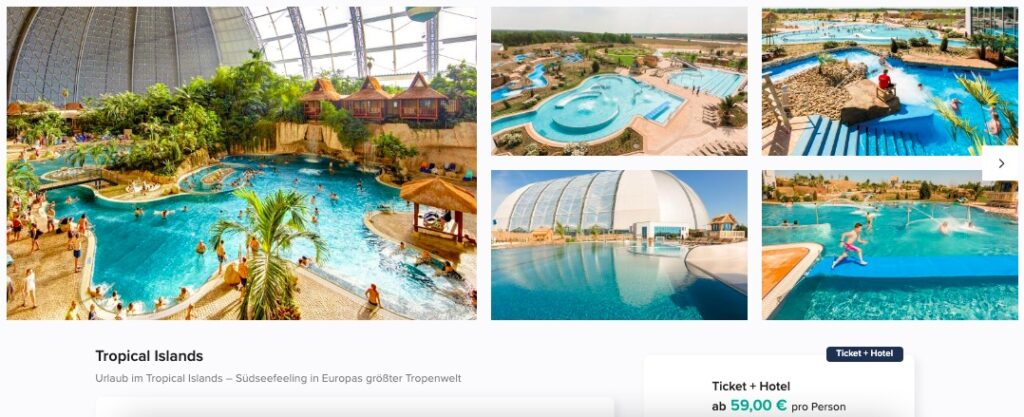 Tropical Islands im Zelt
