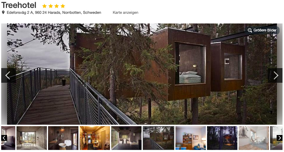 Treehotel in Schweden